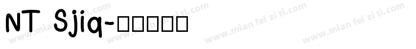 NT Sjiq字体转换